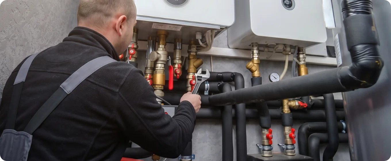 Hydraulik HydraGroup podczas montażu instalacji grzewczej